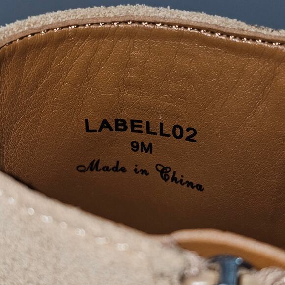 Donald Pliner Labell Ankle Boot Womens 9 Tan Suede Platform Heel Fall Fashion - Picture 14 of 15